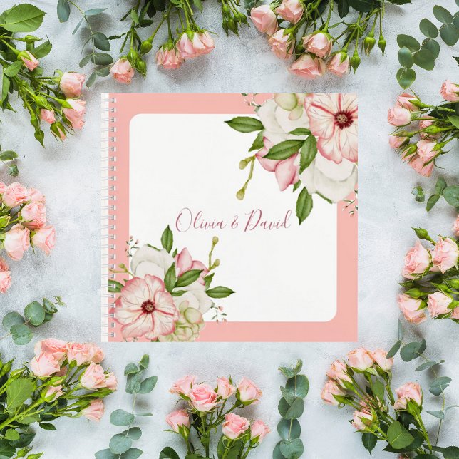 Blush Pink Floral Wedding Guest Book (Creator Uploaded)