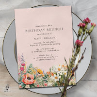 Blush Pink Flower Garden | Girly Birthday Brunch