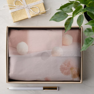 Blush Pink Flowers tissue paper