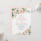 Blush Pink Flowers Watercolor Bridal Luncheon