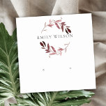 BLUSH PINK FOLIAGE WATERCOLOR EARRING DISPLAY LOGO SQUARE BUSINESS CARD<br><div class="desc">For any further customization or any other matching items,  please feel free to contact me at yellowfebstudio@gmail.com</div>