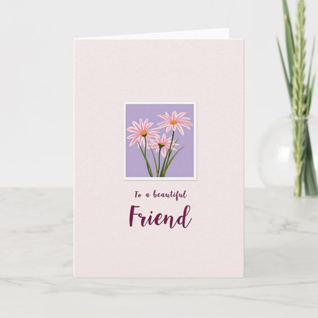 Blush Pink Friend Mothers Card (Front)