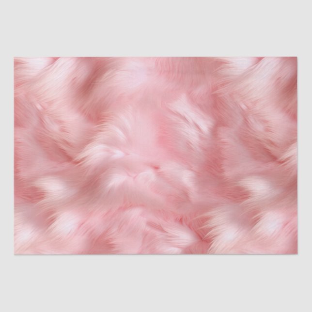 Blush Pink Fur Tissue Paper (Front)