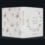 Blush Pink Garden Flowers Wreath Shower Recipe 3 Ring Binder<br><div class="desc">Welcome to the world of Blush Pink Garden Flowers Wreath Shower Recipe 3 ring binder! Whether you’re looking to organize your recipes for an upcoming shower or simply spruce up your desk, this modern binder will do the job. The modern watercolor garden flower wreath design is undeniably stunning. Its charming...</div>