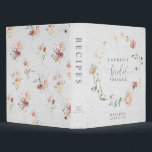 Blush Pink Garden Flowers Wreath Shower Recipe 3 Ring Binder<br><div class="desc">Welcome to the world of Blush Pink Garden Flowers Wreath Shower Recipe 3 ring binder! Whether you’re looking to organize your recipes for an upcoming shower or simply spruce up your desk, this modern binder will do the job. The modern watercolor garden flower wreath design is undeniably stunning. Its charming...</div>