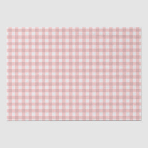 Blush Pink Gingham Tissue Paper