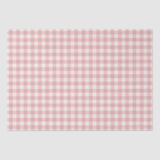 Blush Pink Gingham Tissue Paper