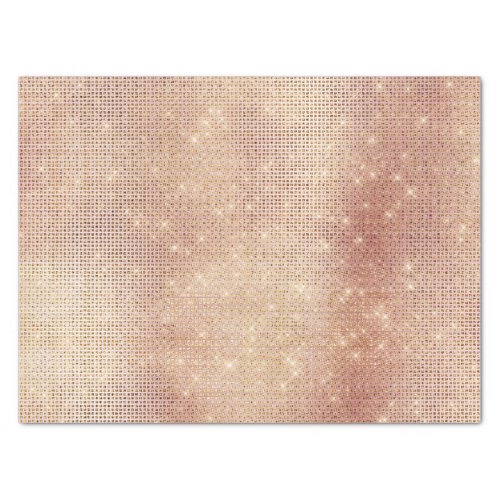 Blush Pink Glam Gold Sparkle Tissue Paper