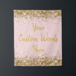 Blush Pink Gold Backdrop Birthday Party Photobooth<br><div class="desc">custom photo booth back drop,  personalized twinkle 15th 18th 20th,  glitter anniversary sweet 16 16th,  personalised 30th 21st 25th 35th,  bridal shower hen do high,  school graduate 1st woman daughter,  girl wife her bachelorette sparkle,  quinceanera 40th 50th 60th 70th,  bride sparkly vow renewal graduation,  college university grad light pale</div>