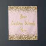 Blush Pink Gold Backdrop Birthday Party Photobooth<br><div class="desc">custom photo booth back drop,  personalized twinkle 15th 18th 20th,  glitter anniversary sweet 16 16th,  personalised 30th 21st 25th 35th,  bridal shower hen do high,  school graduate 1st woman daughter,  girl wife her bachelorette sparkle,  quinceanera 40th 50th 60th 70th,  bride sparkly vow renewal graduation,  college university grad light pale</div>