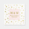 Blush Pink Gold Confetti Wedding Monogram