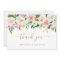 Blush Pink Gold Floral Baby Shower Thank You