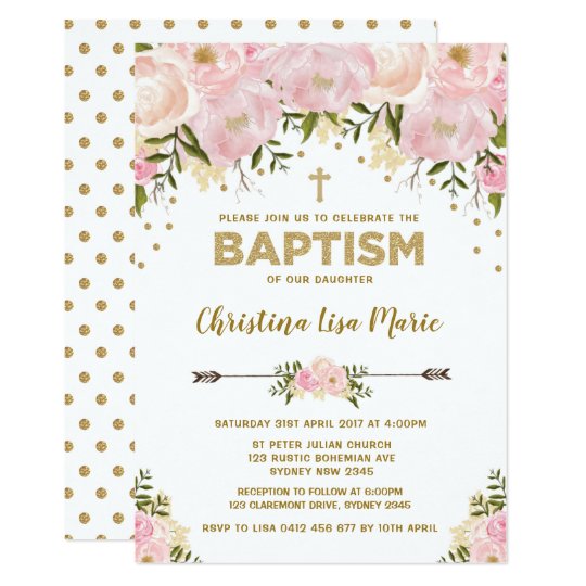blush pink gold floral