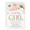 Blush pink gold Floral Girl baby shower