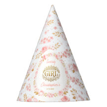Blush Pink & Gold Floral Girl Baby Shower