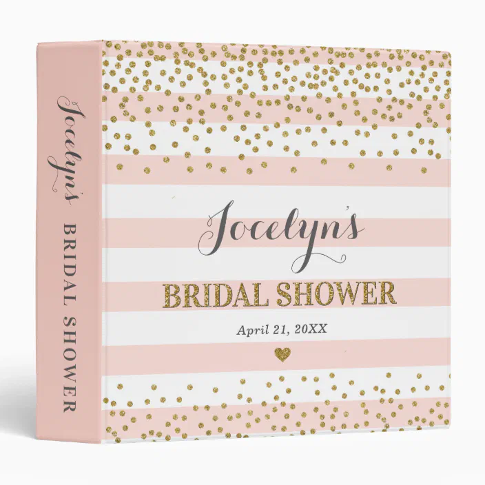 Gold sparkle blush DOWNLOAD or printed silver sparkles rose gold Recipe card for bridal shower