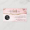 Blush Pink Gold Glitter Custom Logo Agate Monogram