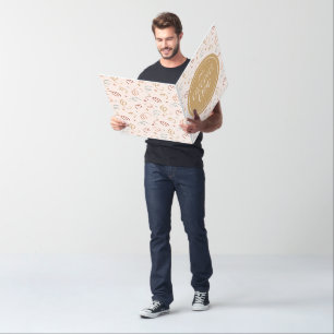 Blush Pink Gold Personalized Congrats Grad Big Card