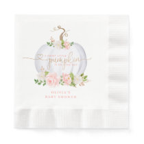 Blush pink gold pumpkin  napkins