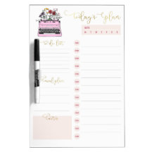 Blush Pink Gold Script Daily Planning To Do List