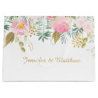 Blush Pink Gold Watercolor Flowers LARGE Gift Bags