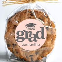 Blush Pink Graduation Bold Modern Typography 