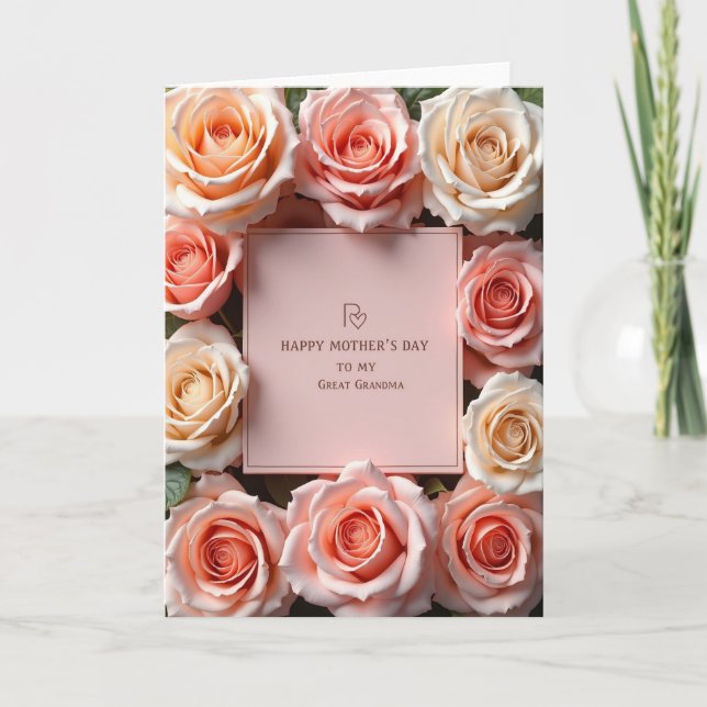 Blush Pink Grandmas Day Card (Front)