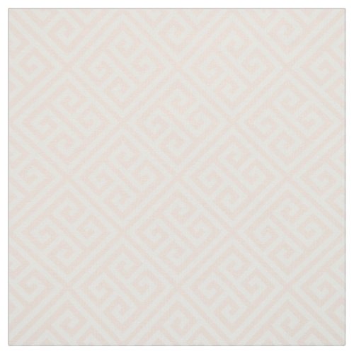 Blush Pink Greek Key Pattern Fabric