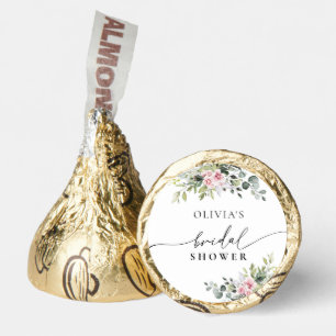 Blush Pink Greenery Bridal Shower Hershey®'s Kisses®