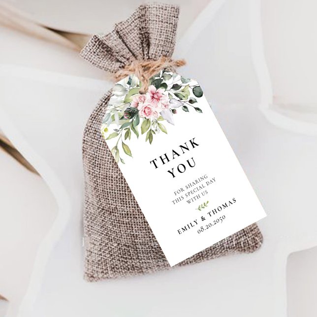 Blush Pink Greenery Gift Tag (Creator Uploaded)