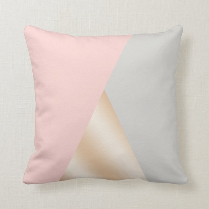 blush and grey throw pillows