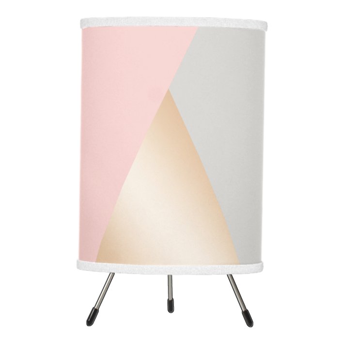 rose gold and grey lamp