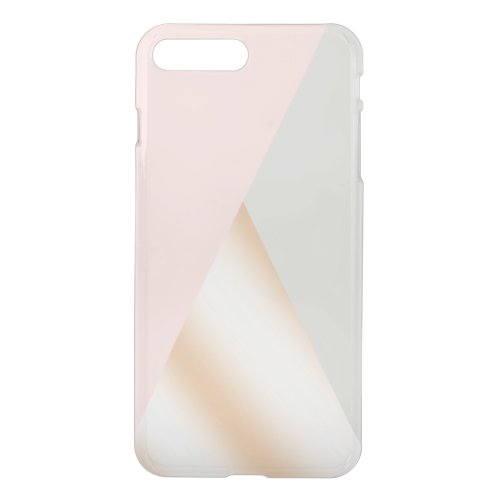 Blush pink grey  rose gold geometric triangles iPhone 8 plus7 plus case