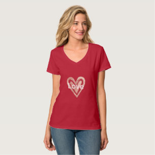 Blush Pink Heart T-Shirt