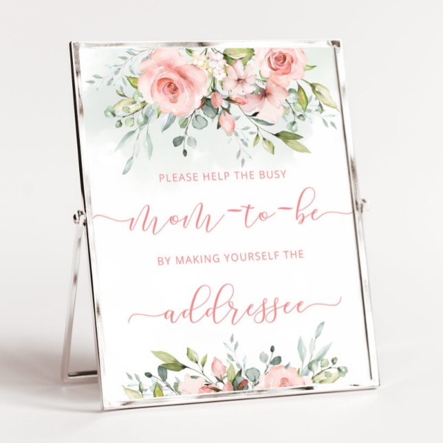 Blush pink help the Busy Mom  Address an Envelope Poster (Creator Uploaded)