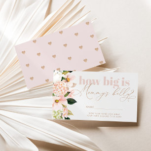 Blush pink how big is mommy's belly enclosure card