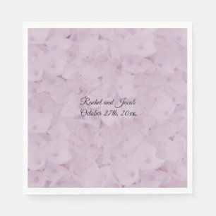 Blush Pink Hydrangea Wedding Paper Napkins