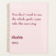 Blush pink inspirational goal quote 2026