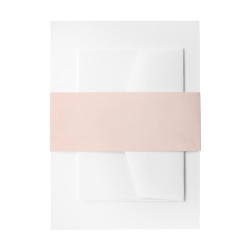 Blush Pink Invitation Belly Band