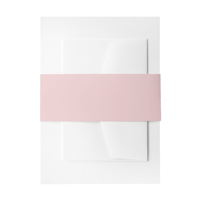 Blush Pink Invitation Belly Band (Front Example)