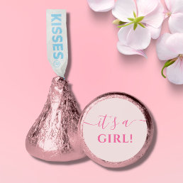 Blush Pink It&#39;s a Girl Baby Shower Hershey Kisses Hershey&#174;&#39;s Kisses&#174;