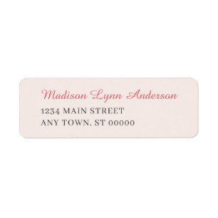 Blush Pink Label
