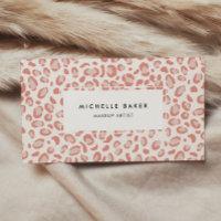 Blush Pink Leopard Pattern