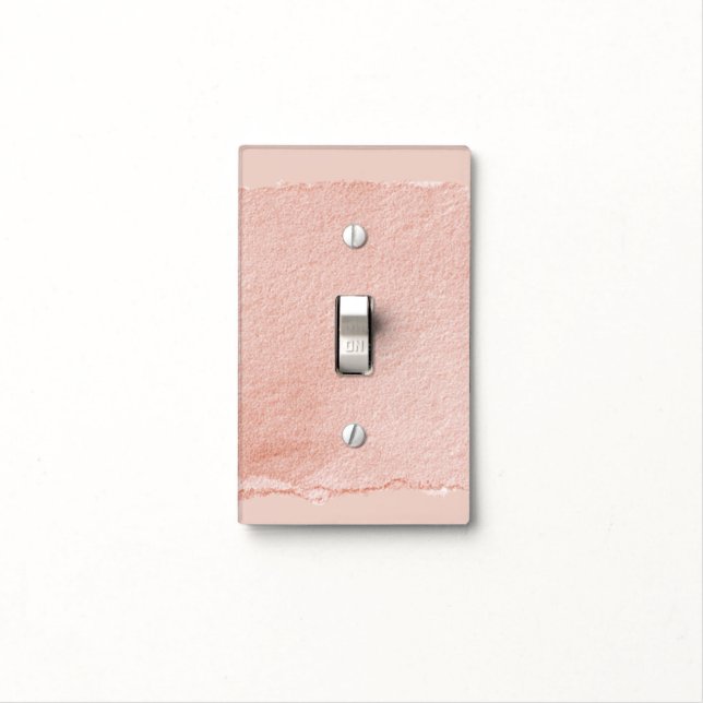 Blush Pink   Light Switch Cover (In Situ)