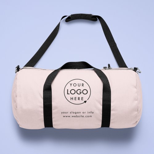 Blush Pink  Logo Business Professional Duffle Bag