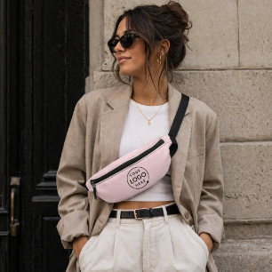 Blush Pink Logo Business Professional Fanny Pack