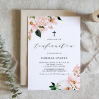 Blush Pink Magnolia and Hydrangea Confirmation