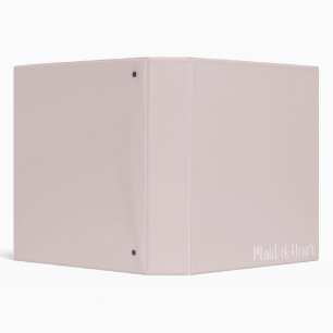 Blush Pink Maid of Honor Binder