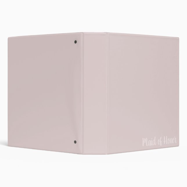 Blush Pink Maid of Honor Binder (Background)