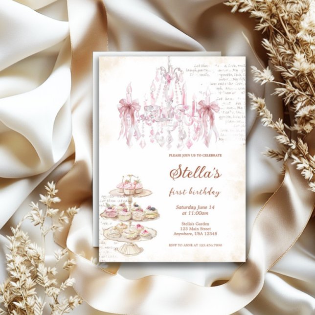 Blush Pink Marie Antoinette Invitation (Creator Uploaded)